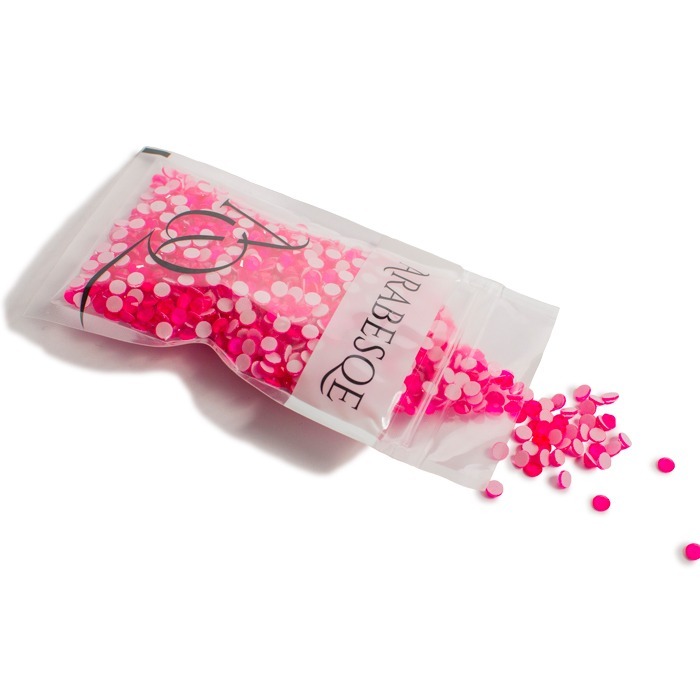 Cristales hot fix rosa neón para personalización de maillots y vestuarios de baile