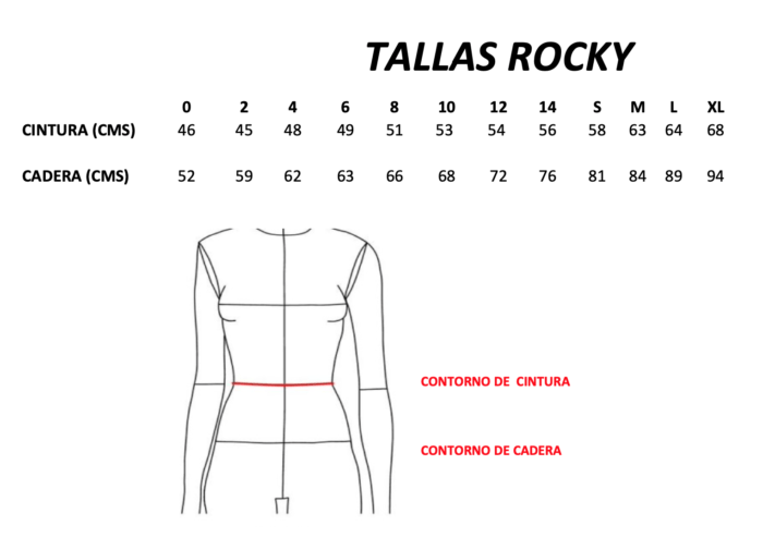 talla pantalón russé
