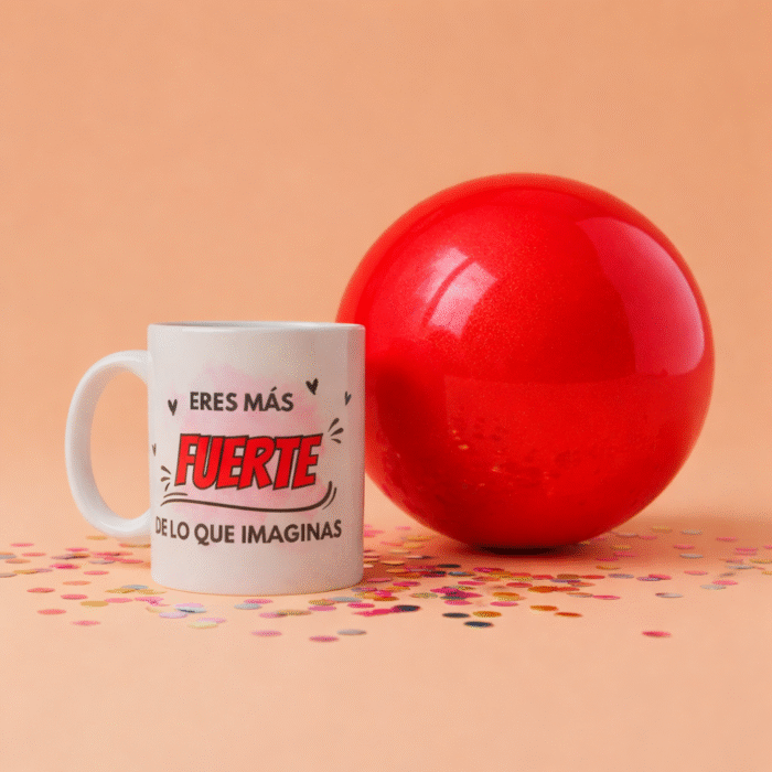 taza gimnasia rítmica rojo