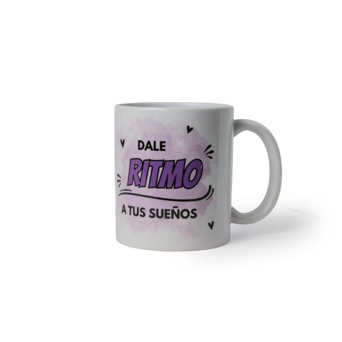 taza gimnasia rítmica morado