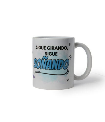 taza gimnasia rítmica azul